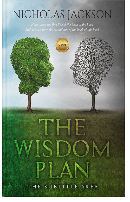 Front view of Premade Health & Mind & Body Book Cover - Woodland