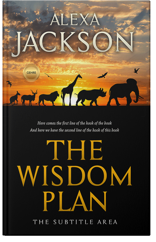 Front view of Premade Environment & Ecology Book Cover - Old Gold