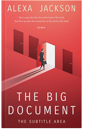 Pre Made Book Cover Flush Mahogany