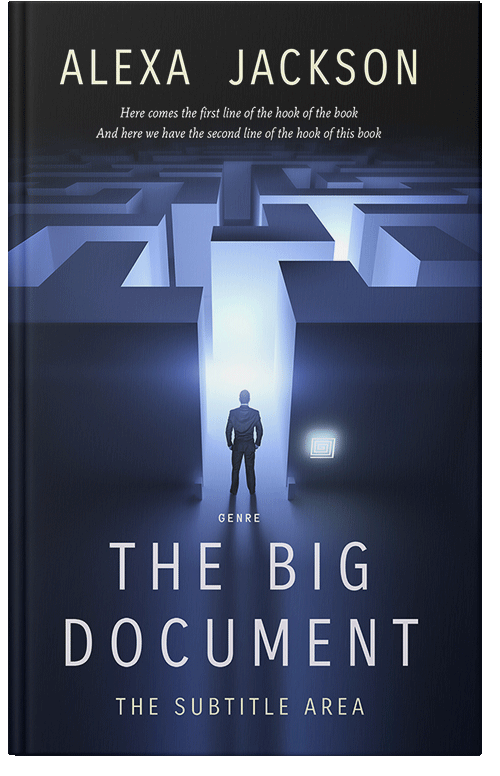 Front view of Premade Self-Improvement & Self-Help Book Cover - Big Stone