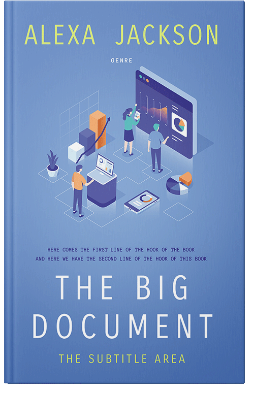 Front view of Premade Business Book Cover - Danube