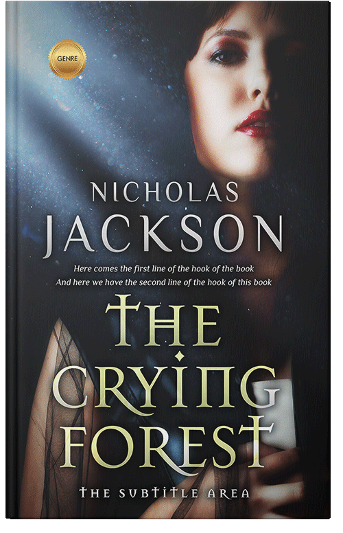 Front view of Premade Horror Book Cover - Shark