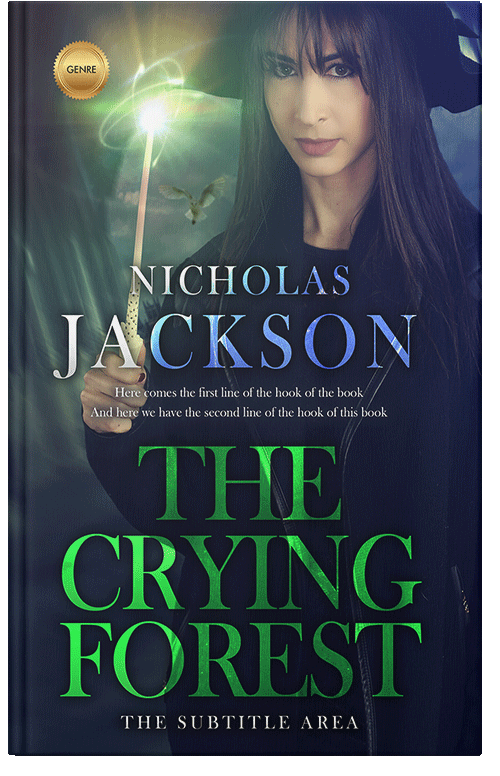 Front view of Premade Fantasy Book Cover - Mirage