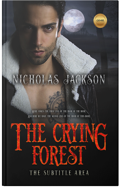 Front view of Premade Romance Book Cover - Brandy Rose