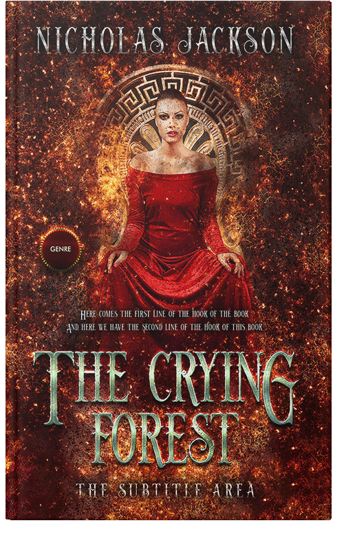 Front view of Premade Fantasy Book Cover - Paco