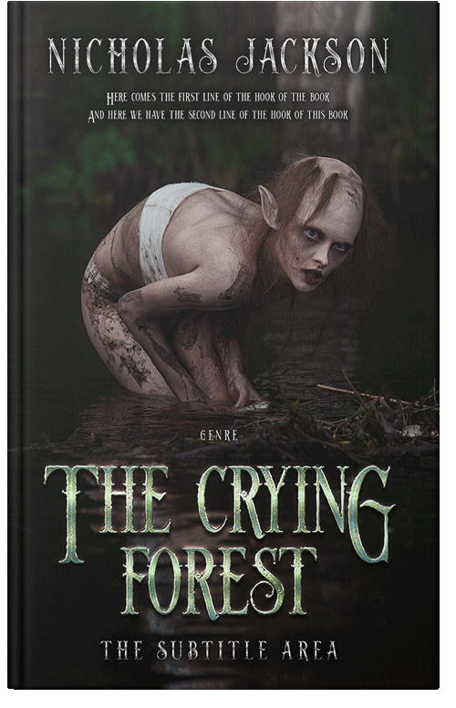 Front view of Premade Fantasy Book Cover - Zeus