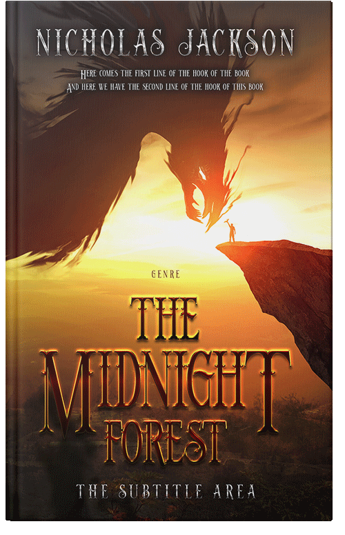 Front view of Premade Fantasy Book Cover - Porsche