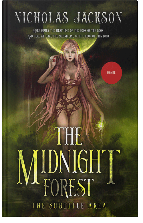 Front view of Premade Fantasy Book Cover - Mikado