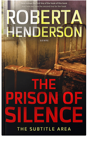 Pre Made Book Cover Red Damask