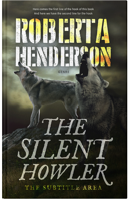 Front view of Premade Horror Book Cover - Chino