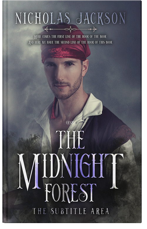 Front view of Premade Fantasy Book Cover - Ship Gray