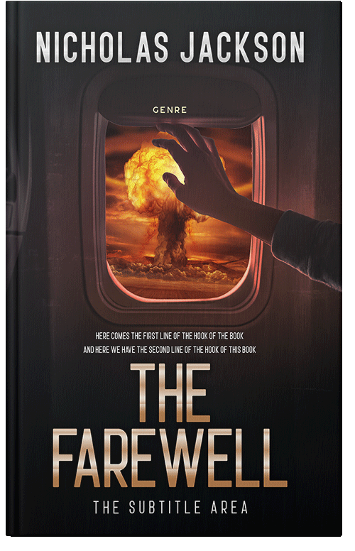 Front view of Premade Apocalyptica Book Cover - Cocoa Brown