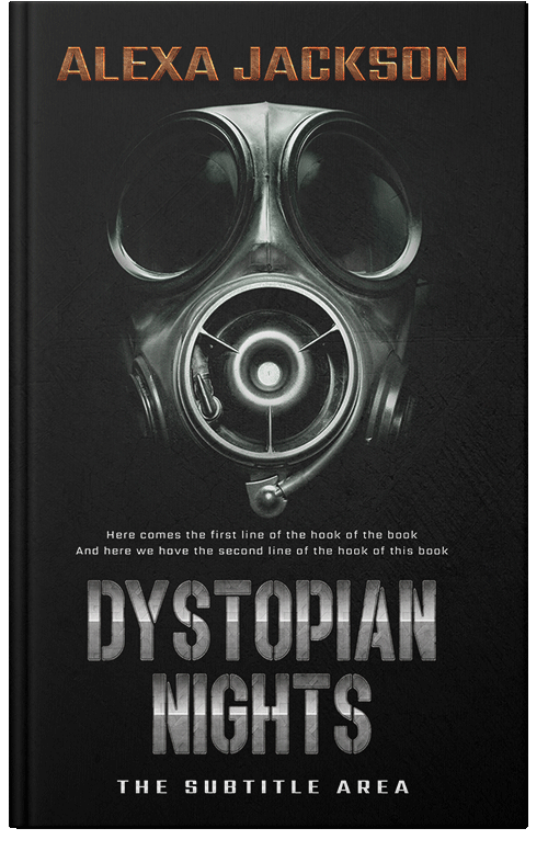 Front view of Premade Apocalyptica Book Cover - Heavy Metal