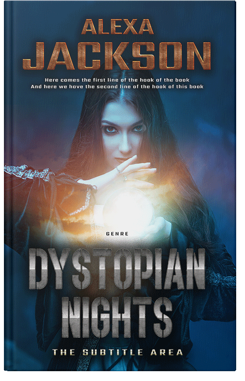 Front view of Premade Fantasy Book Cover - Ebony Clay