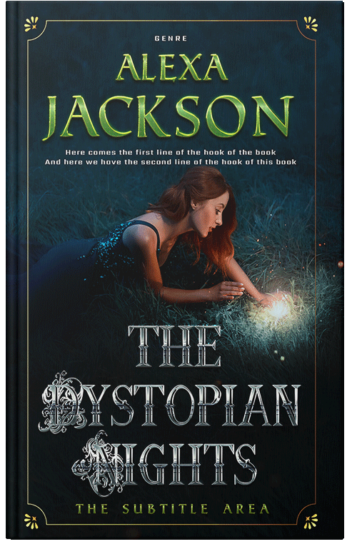 Front view of Premade Fantasy Book Cover - Aztec