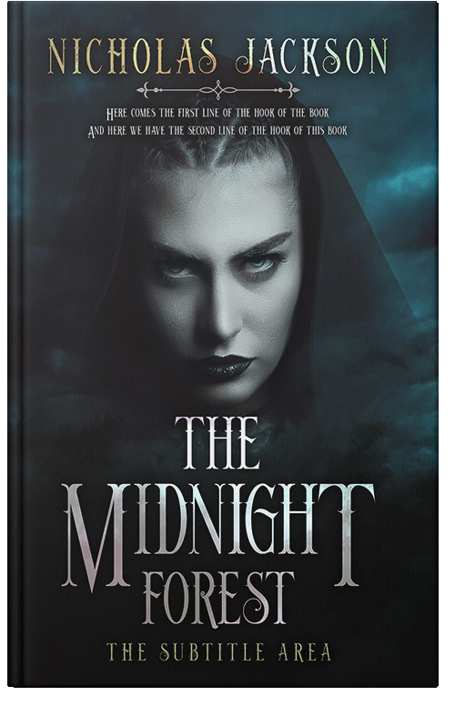 Front view of Premade Horror Book Cover - Woodsmoke