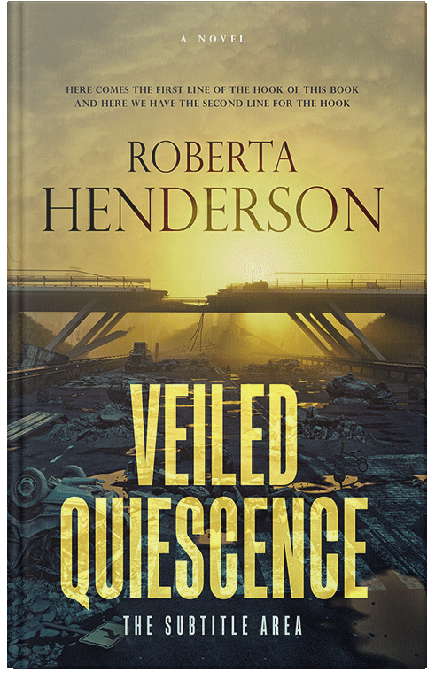 Front view of Premade Apocalyptica Book Cover - Laser