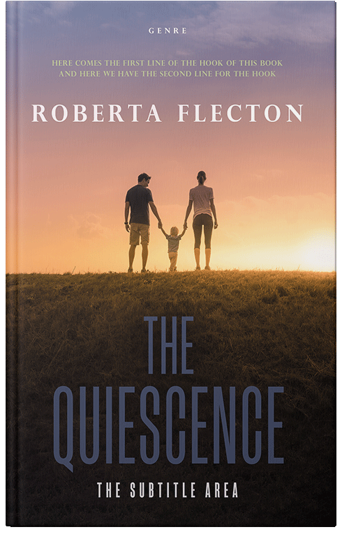 Front view of Premade Family & Parenting Book Cover - Gold Sand