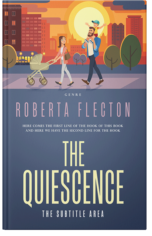 Front view of Premade Family & Parenting Book Cover - Blue Bayoux