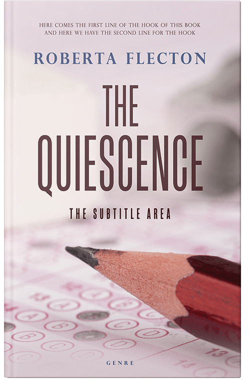 Front view of Premade Education Book Cover - Soft Peach