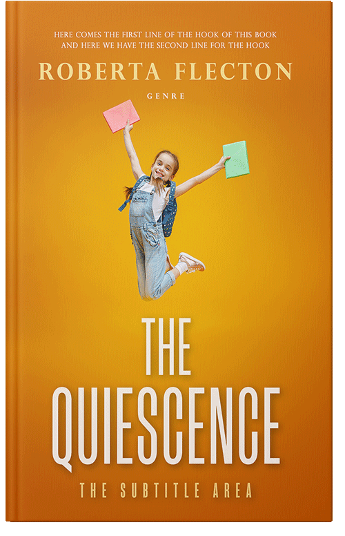 Front view of Premade Education Book Cover - Tahiti Gold