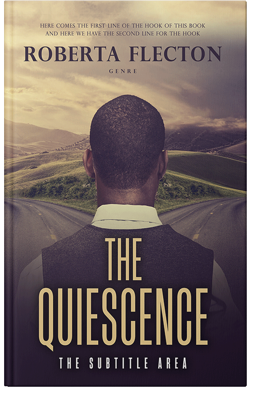 Front view of Premade Business Book Cover - Blackcurrant