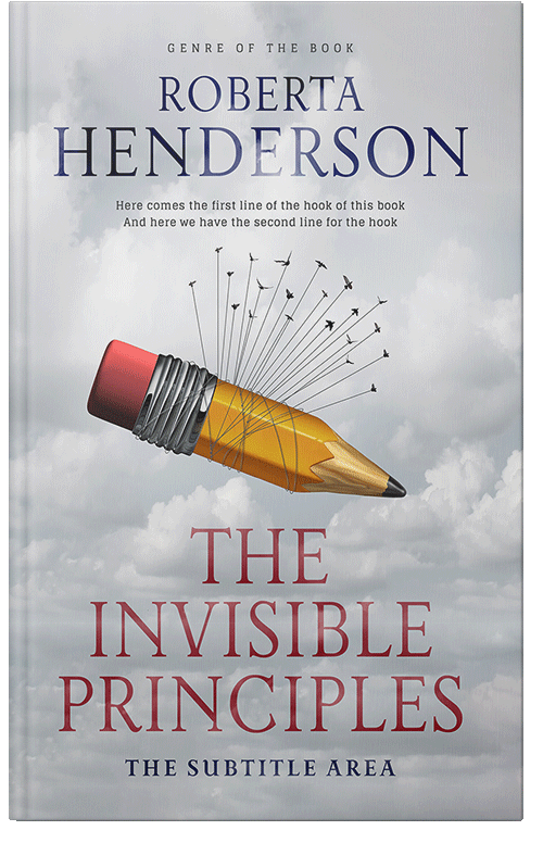 Front view of Premade Business Book Cover - Iron