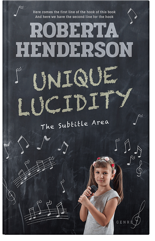 Front view of Premade Music Book Cover - Shark