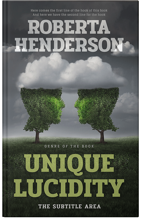 Front view of Premade Business Book Cover - Heavy Metal