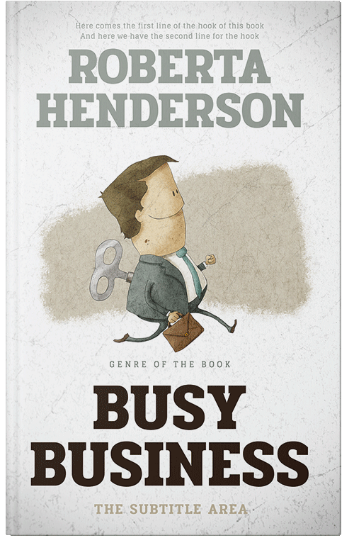 Front view of Premade Business Book Cover - Cararra