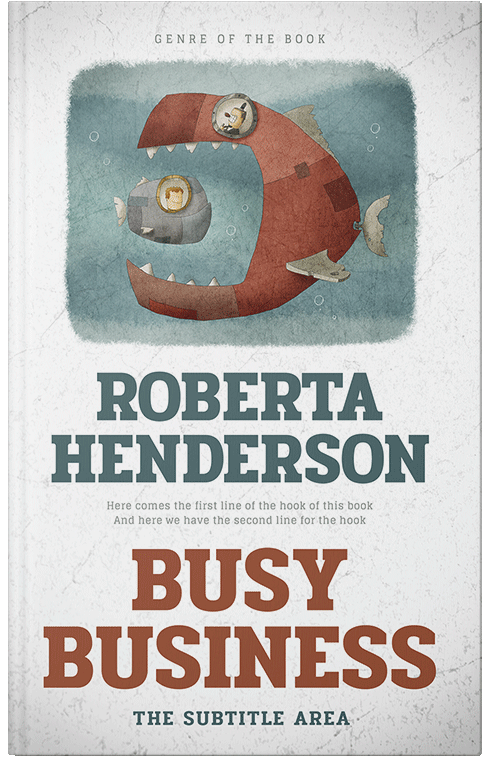 Front view of Premade Business Book Cover - Nebula