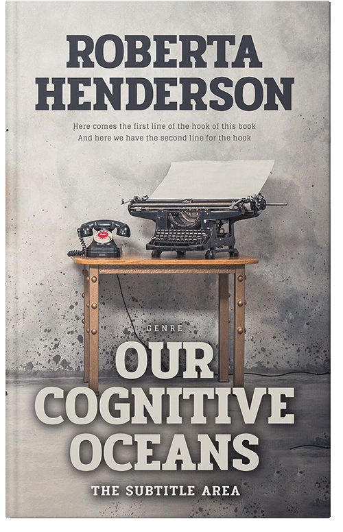 Front view of Premade Literary Fiction Book Cover - Swirl