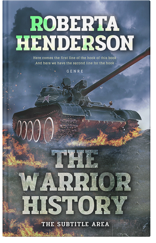 Front view of Premade Action & Adventure Book Cover - River Bed