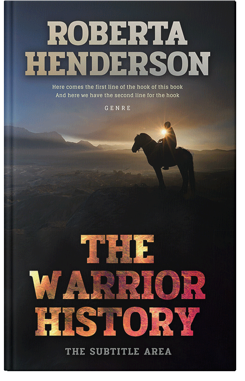 Front view of Premade Western Book Cover - Old Rose