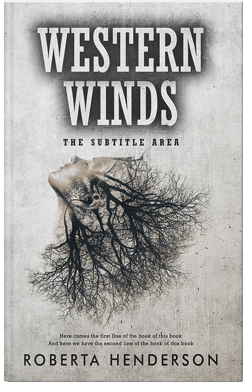 Front view of Premade Mystery & Thriller & Suspense Book Cover - Timberwolf