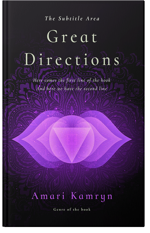 Front view of Premade Religion & Spirituality Book Cover - Heliotrope
