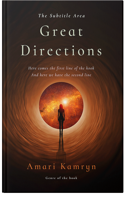 Front view of Premade Science Fiction Book Cover - Copper