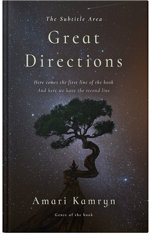 Front view of Premade Nature Book Cover - Thunder