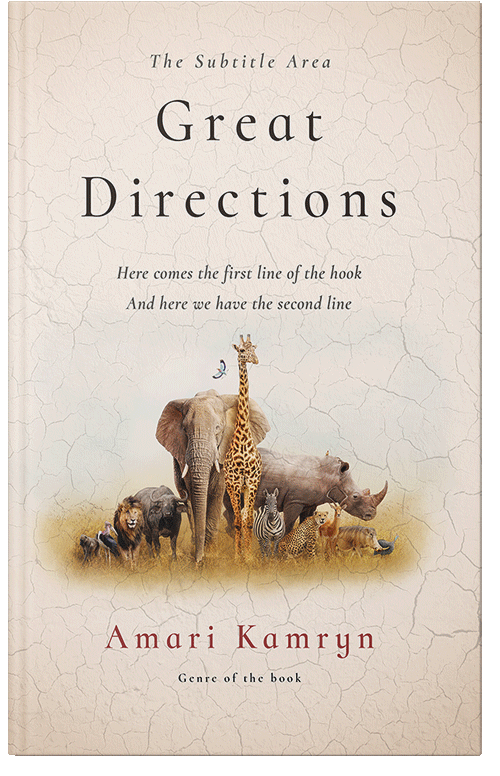 Front view of Premade Nature Book Cover - Merino