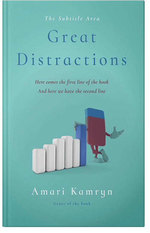 Front view of Premade Business Book Cover - Neptune