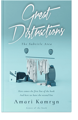 Pre Made Book Cover Aqua Island