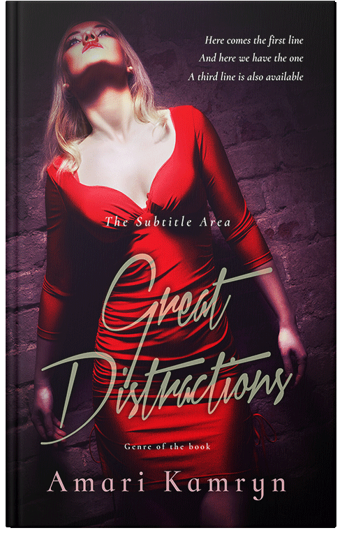 Front view of Premade Erotica Book Cover - Chestnut Rose