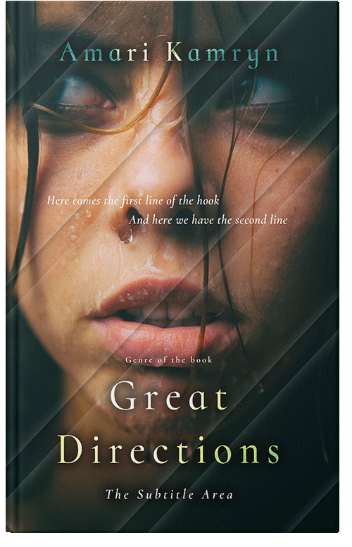 Front view of Premade Mystery & Thriller & Suspense Book Cover - Antique Brass