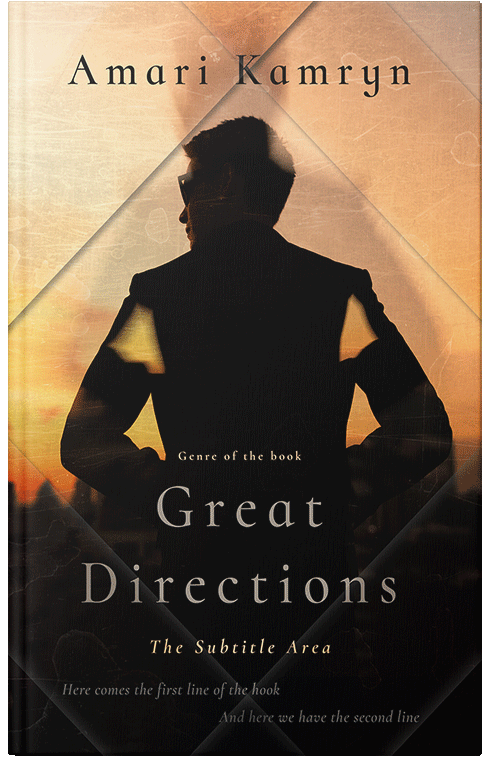 Front view of Premade Mystery & Thriller & Suspense Book Cover - Gold Sand