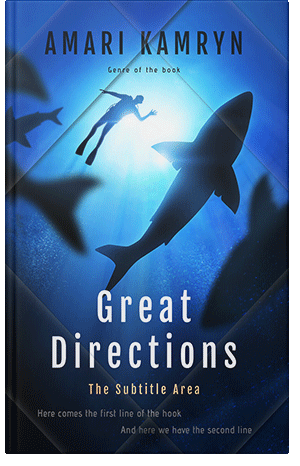 Premade Book Cover Blue Zodiac