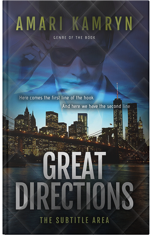 Front view of Premade Mystery & Thriller & Suspense Book Cover - Shark