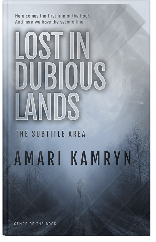 Front view of Premade Mystery & Thriller & Suspense Book Cover - Cadet Blue