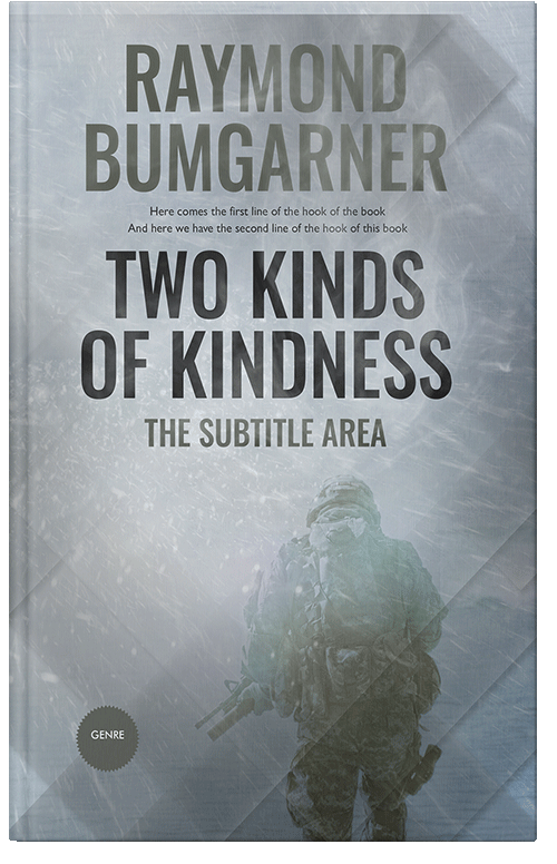 Front view of Premade Action & Adventure Book Cover - Gray Chateau