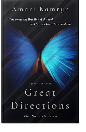 Pre Made Book Cover Ebony