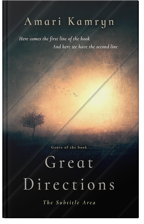 Front view of Premade Surreal Book Cover - Shark